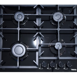 Plita incorporabila pe gaz Vesta BHF6060ICG/BL (Black)