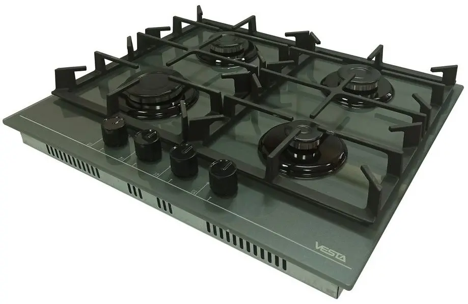 Встраиваемая газовая варочная панель Vesta BHF6060ICG/GR (Grey) - 3