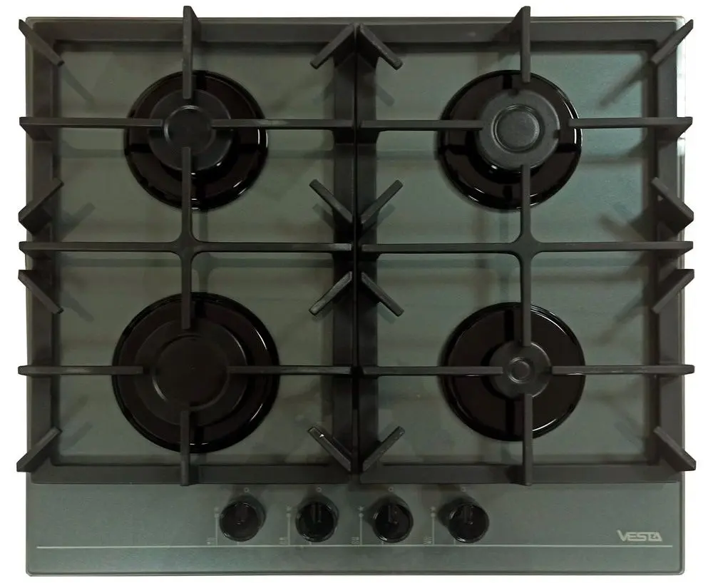 Встраиваемая газовая варочная панель Vesta BHF6060ICG/GR (Grey)