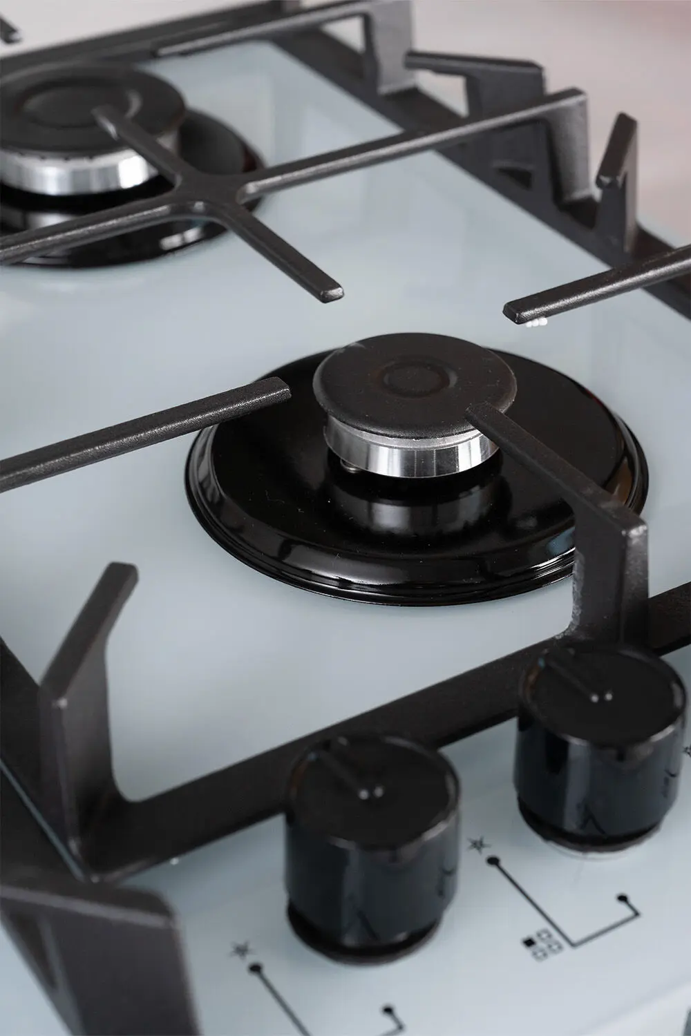 Plita incorporabila pe gaz Vesta BHF6060IСG/WH (White) - 2