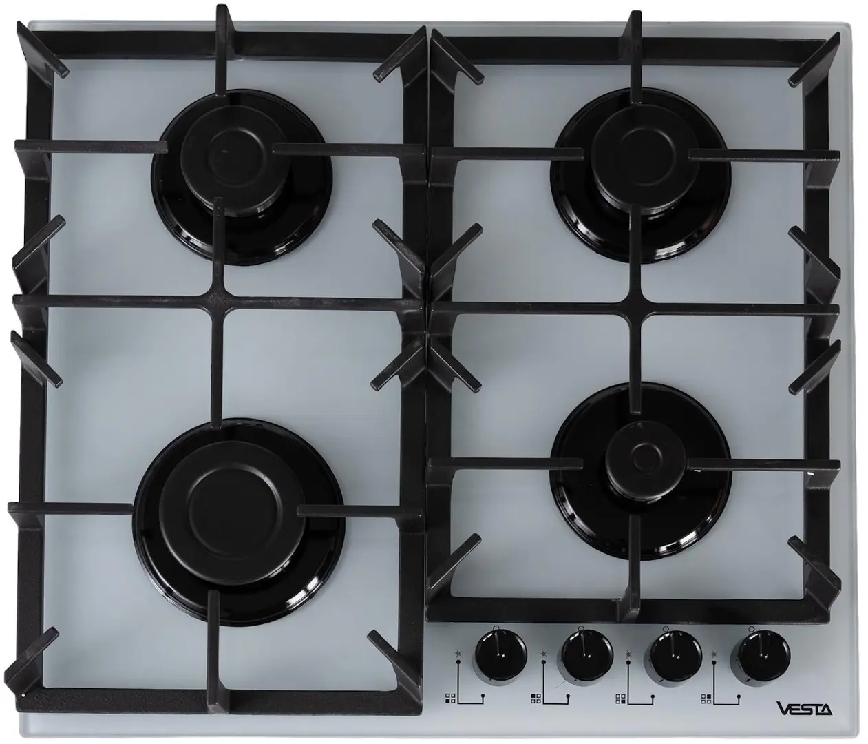 Plita incorporabila pe gaz Vesta BHF6060IСG/WH (White)