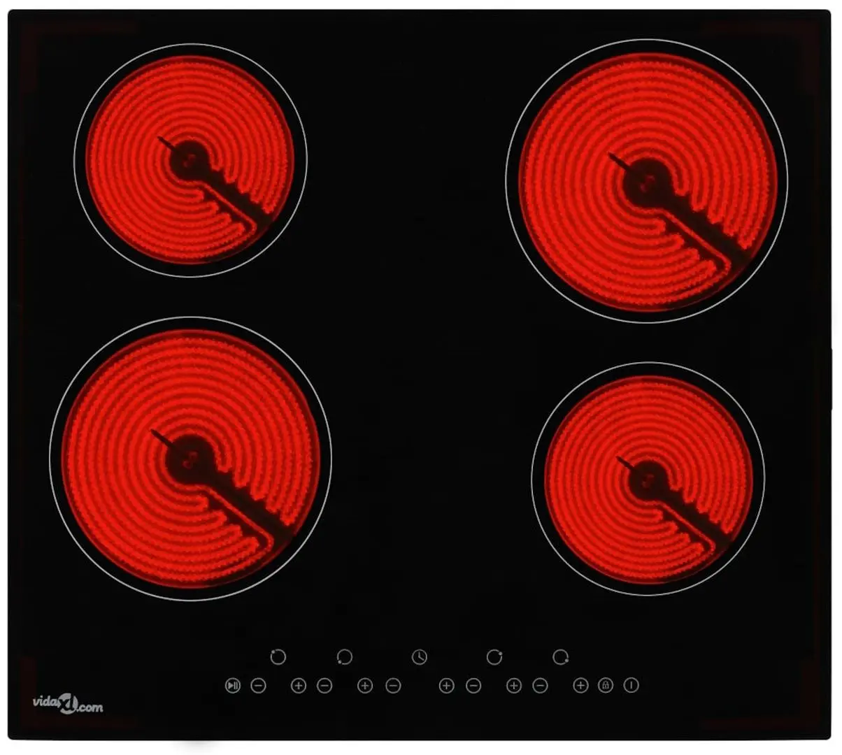 Plita electrica incorporabila VidaXL 50784 (Black)
