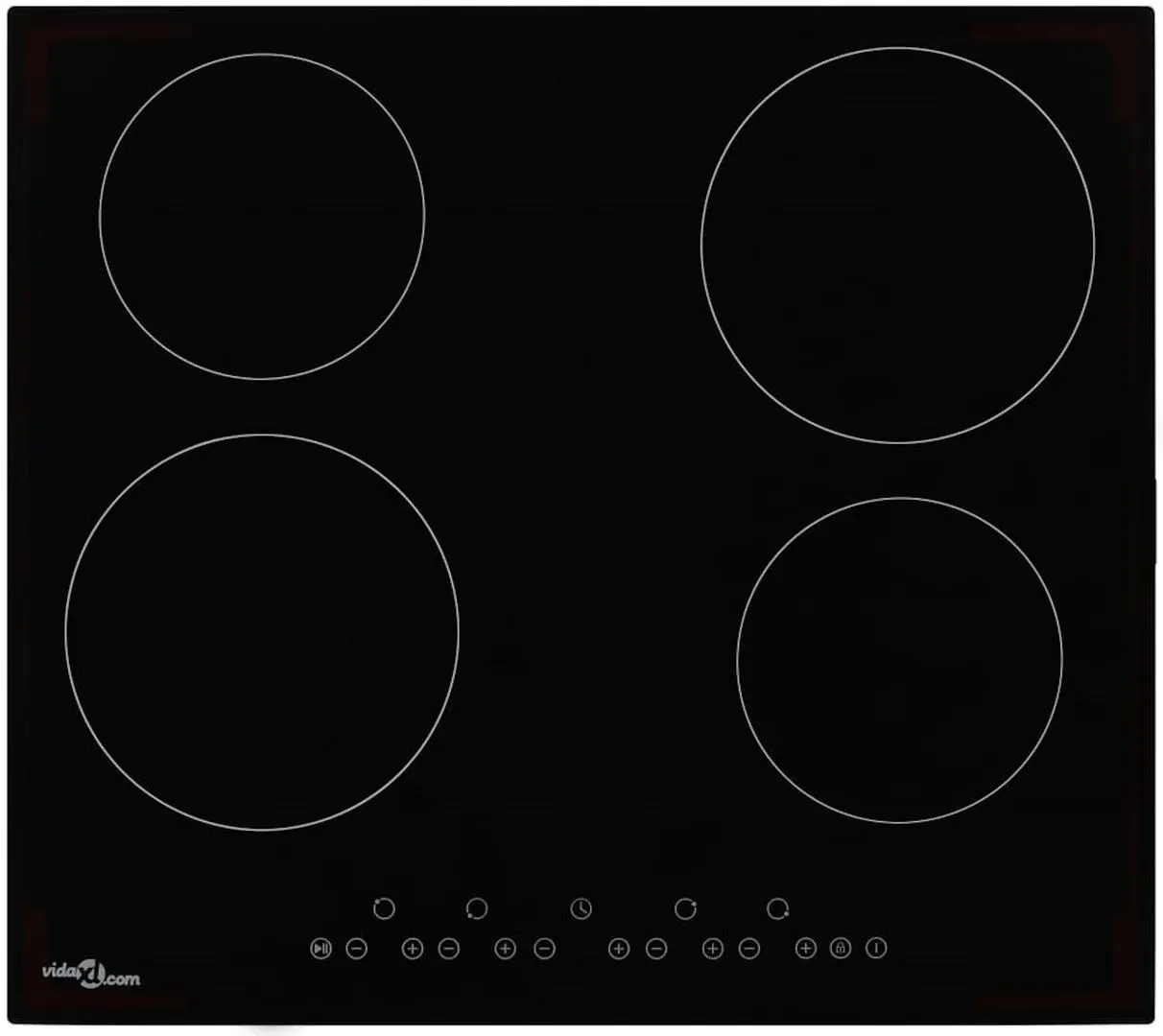 Plita electrica incorporabila VidaXL 50784 (Black)