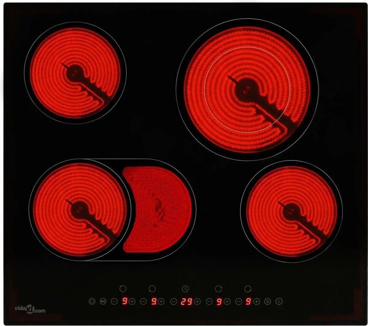 Plita electrica incorporabila VidaXL 50785 (Black)