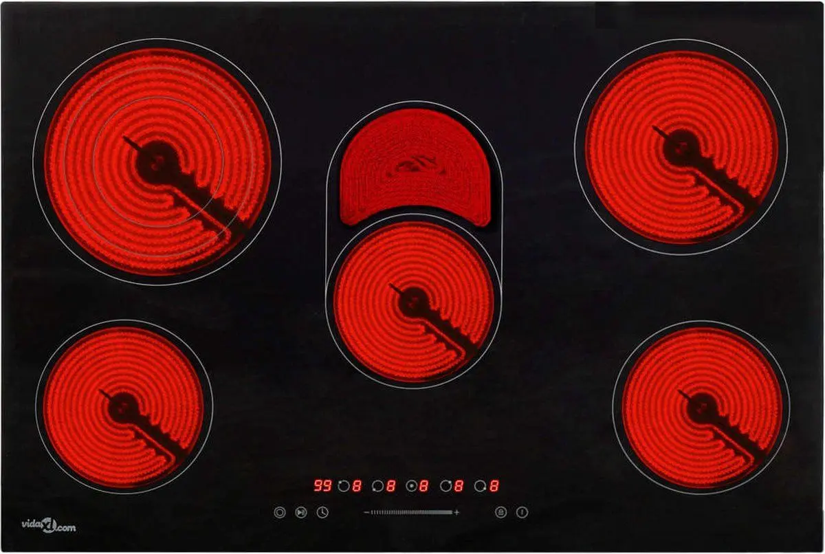 Plita electrica incorporabila VidaXL 51441 (Black)