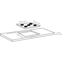 Plita electrica incorporabila VidaXL 51441 (Black) Thumb