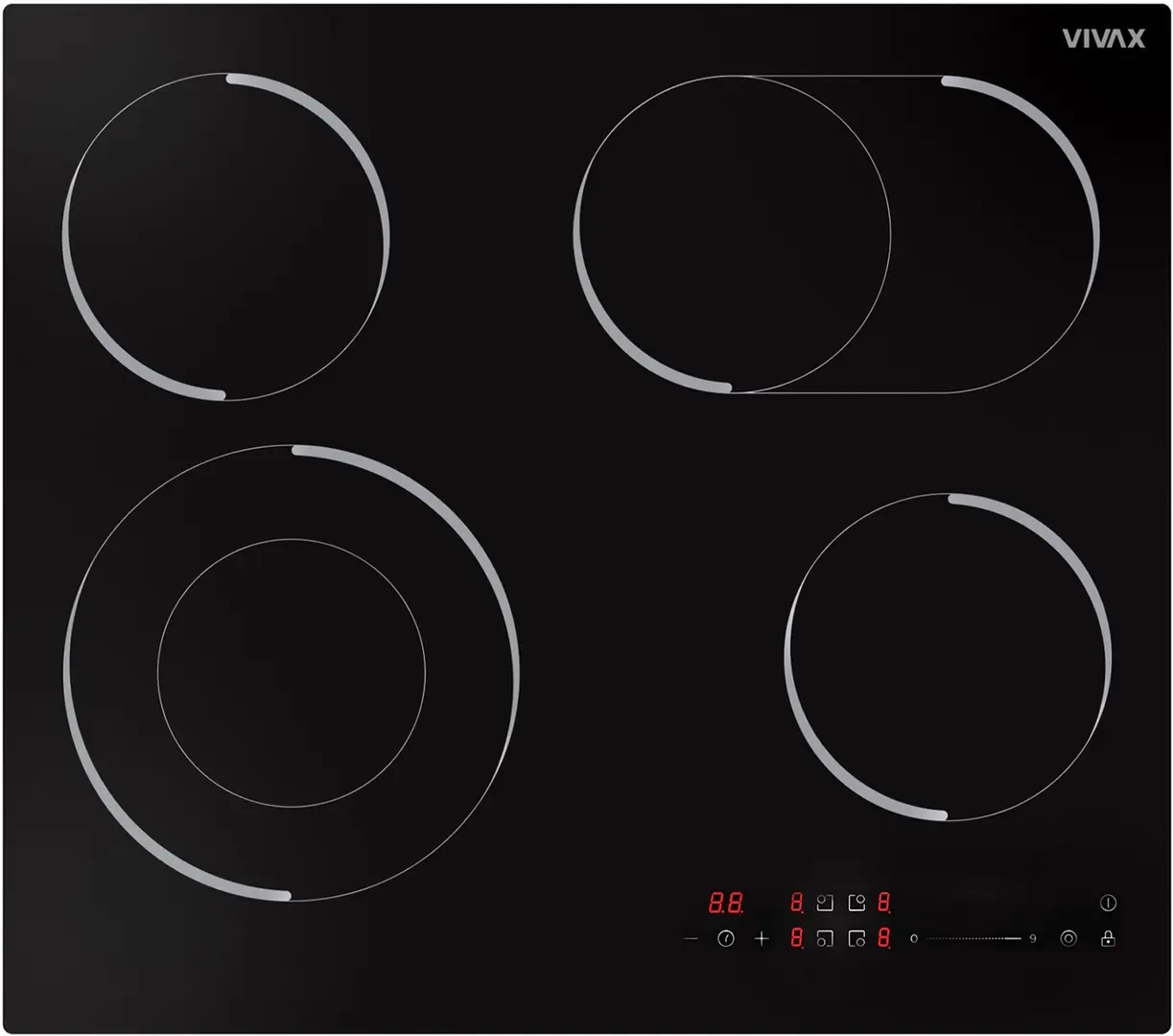 Встраиваемая электрическая варочная панель Vivax BH-04MDOVC (Black)