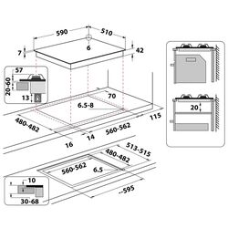 Plita de gaz incorporabila Whirlpool GOWL 628/NB (Black) Thumb
