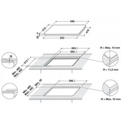 Plita incorporabila cu inductie Whirlpool WB S0060 NE (Black) Thumb