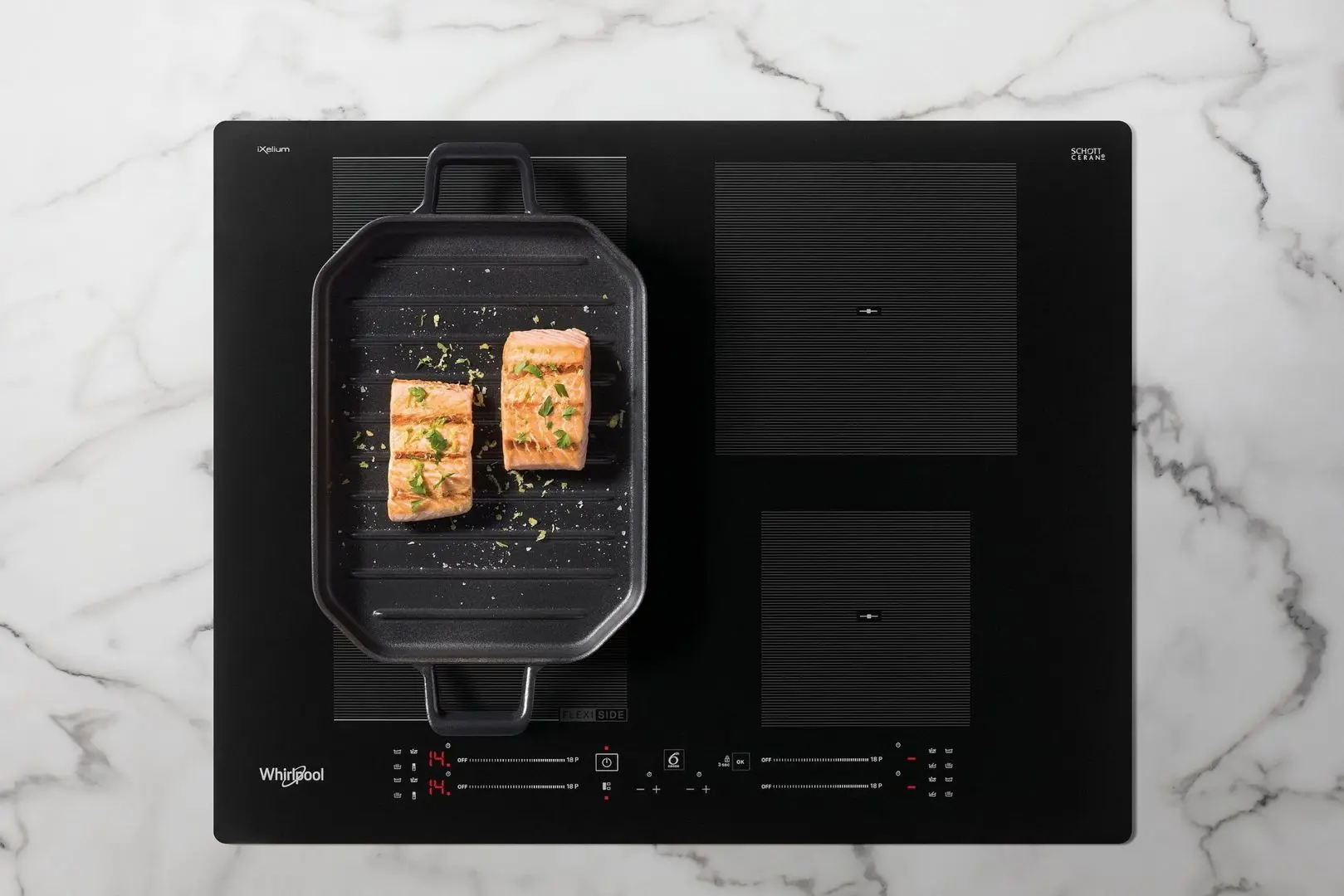 Встраиваемая индукционная варочная панель Whirlpool WF S9365 BF/IXL (Black) - 6