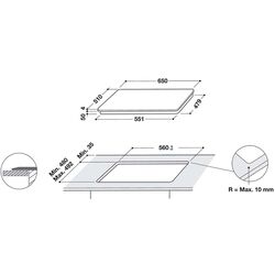 Встраиваемая индукционная варочная панель Whirlpool WF S9365 BF/IXL (Black) Thumb