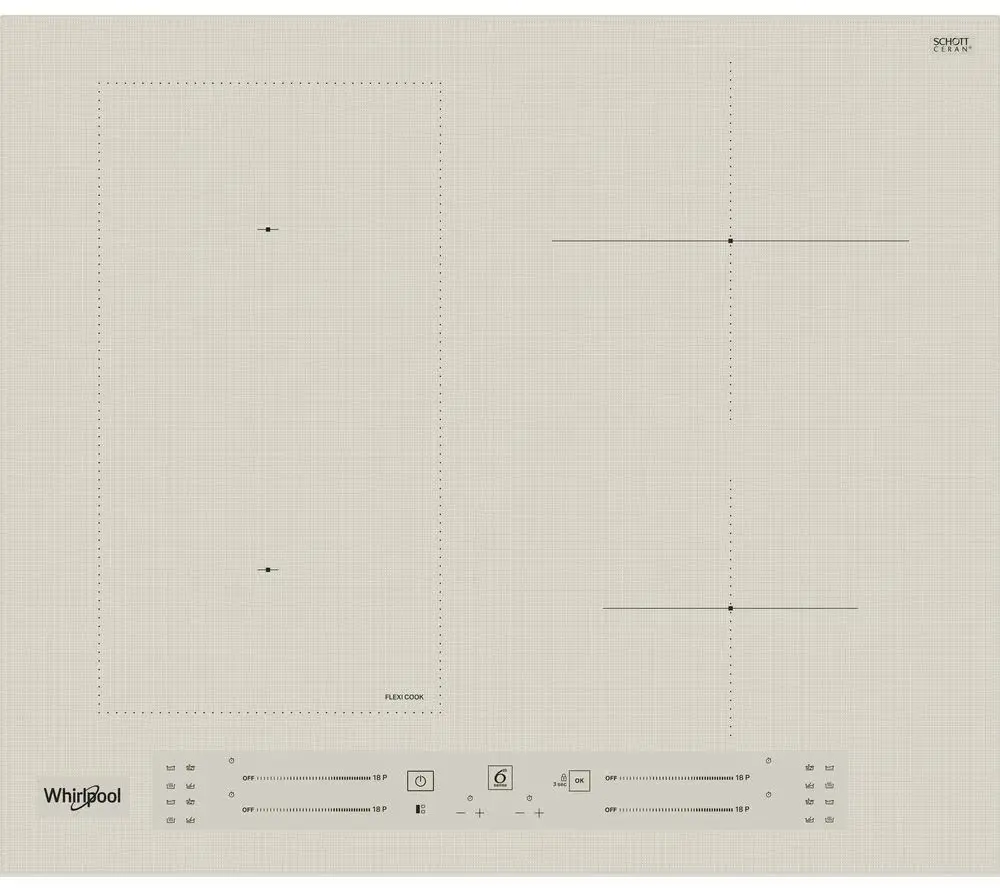 Plita incorporabila cu inductie Whirlpool WL S2760 BF/S (Beige)