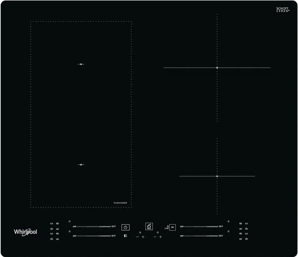 Plită cu inducție încorporabilă Whirlpool WL S7960 NE (Black)
