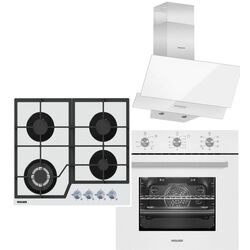 Комплект встраиваемой техники Wolser WL-6400GBNQ + WL-F67MW + WL-F60AL (White)