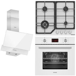 Комплект встраиваемой техники Wolser WL-F6400GBNQ + WL-F67DW + WL-F60AL (White)