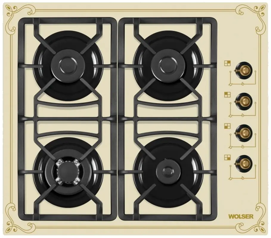 Комплект встраиваемой техники Wolser WL-F6401GTIC + WL-F66 + B60MI (Rustic Ivory) - 3