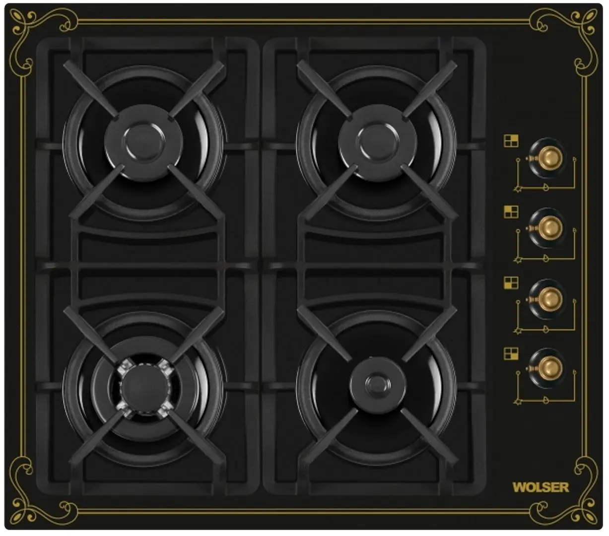 Set electrocasnice incorporabile Wolser WL-F6401GTIC + WL-F66 + WL-B60M (Black Rustic) - 3
