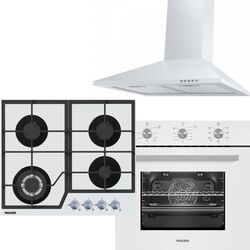 Set electrocasnice incorporabile Wolser WL6400GBNQ + WLF67MW + WLF601AF (White)