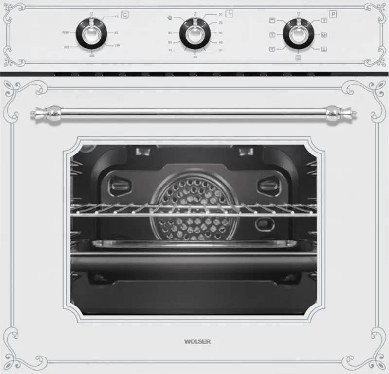 Set electrocasnice incorporabile Wolser WLF6401GTIC + WLF66 + WLB60M (Rustic White) - 3