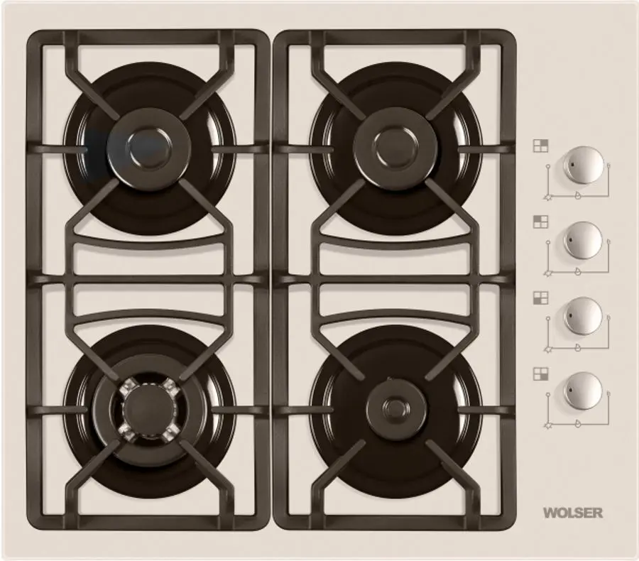 Set electrocasnice incorporabile Wolser WLF6401GTIC + WLF67MIV + WL60FGIX (Ivory) - 4
