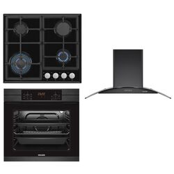 Комплект встраиваемой техники Wolser WLTR6400GTBFFD + WLTR08DARK + WLTR60AGB (Black)
