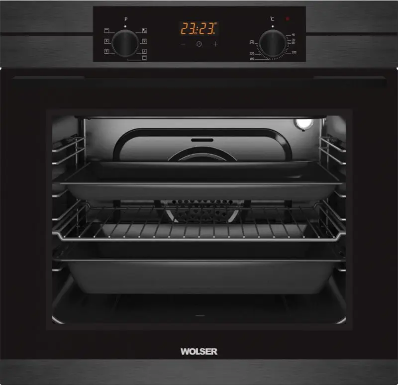 Set de electrocasnice încorporate Wolser WLTR6400GTBFFD + WLTR08DARK + WLTR60AGB (Black) - 4