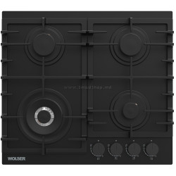Plita de gaz incorporabila Wolser WL-BRD 6406 (Black Matt)