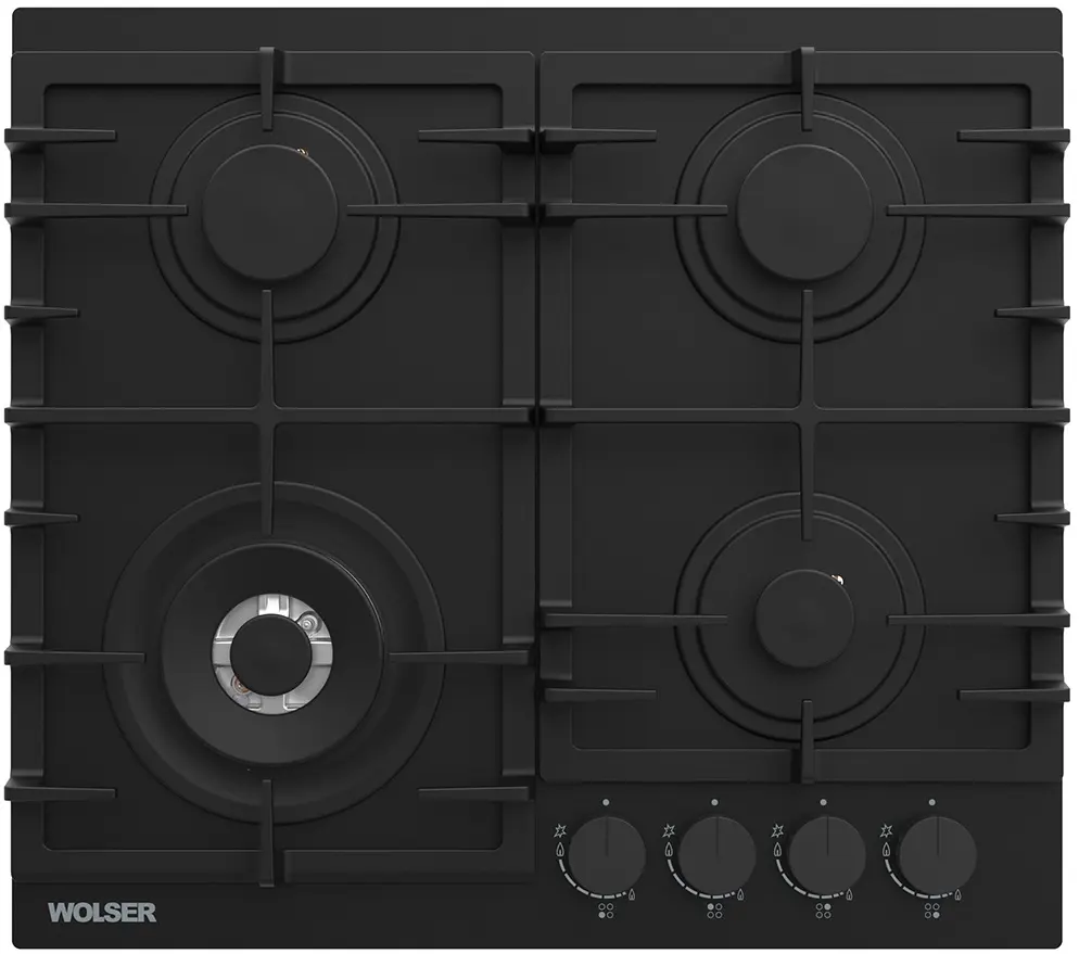 Plita de gaz incorporabila Wolser WL-BRD 6406 (Black Matt)