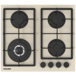Plita de gaz incorporabila Wolser WL-BRD 6402 FFD (Ivory)