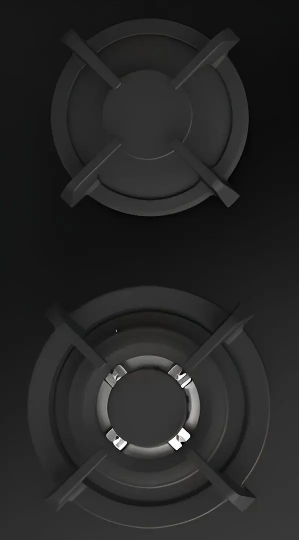 Aragaz incorporabil Wolser WL-BRD 6404 BL GL Turbo FFD (Black)