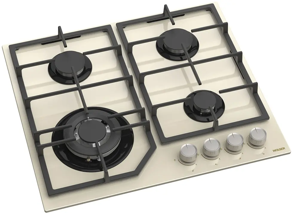 Встраиваемая газовая варочная панель Wolser WL- F 6406 FFD (Ivory)