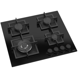Plita incorporabila pe gaz Wolser WL- F 6406 Turbo GL FFD (Black)
