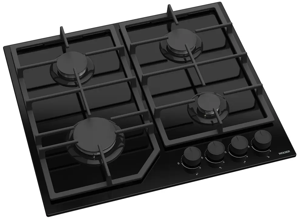 Plita incorporabila pe gaz Wolser WL- F 6407 GL FFD (Black)