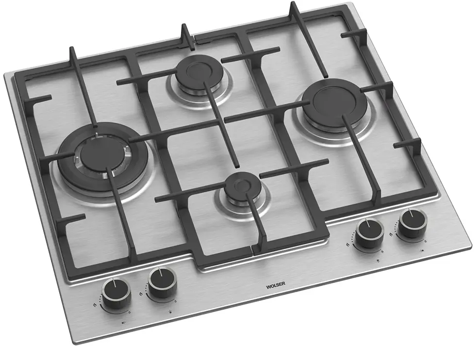 Plita incorporabila pe gaz Wolser WL- F 6408 Turbo FFD Romb (Inox)