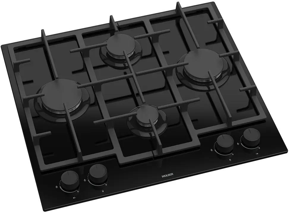Plita incorporabila pe gaz Wolser WL- F 6409 Turbo FFD Romb (Black)