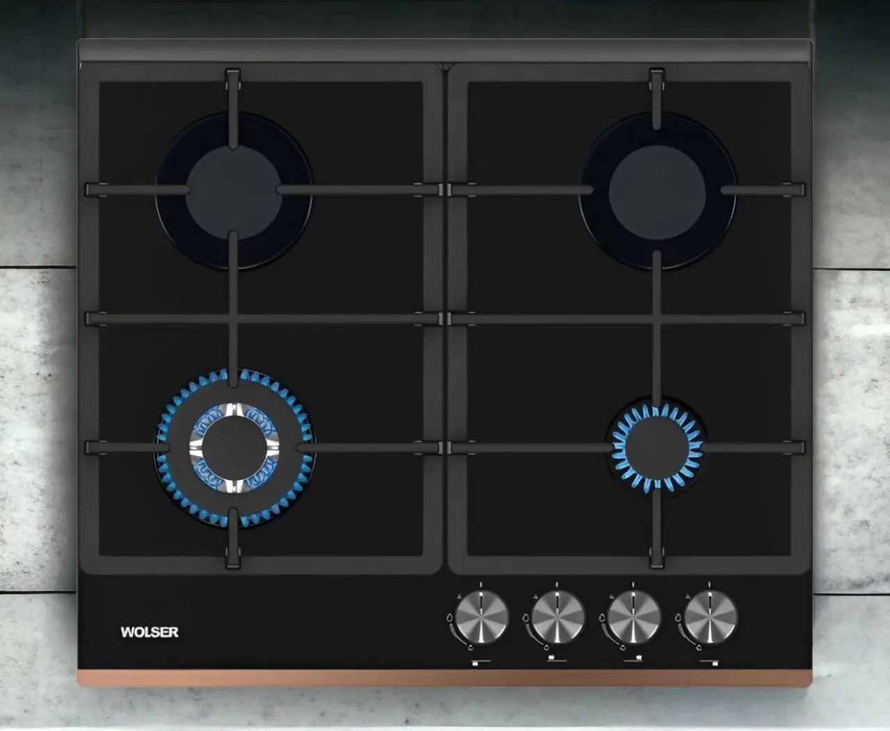 Aragaz incorporabil Wolser WL-TR6400 GT BC (Black)