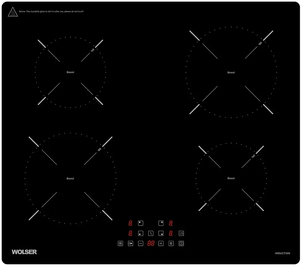 Plita incorporabila cu inductie WL-CH 605 BL (Black)
