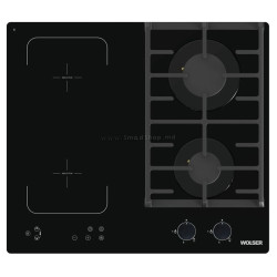 Aragaz incorporabil combinat Wolser WL-QX602G2IND (Black)