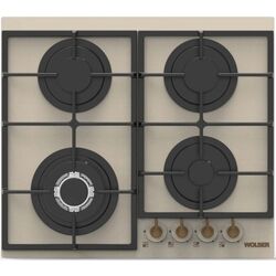 Plita incorporabila de gatit pe gaz Wolser WL-6400 (Ivory Rustic)