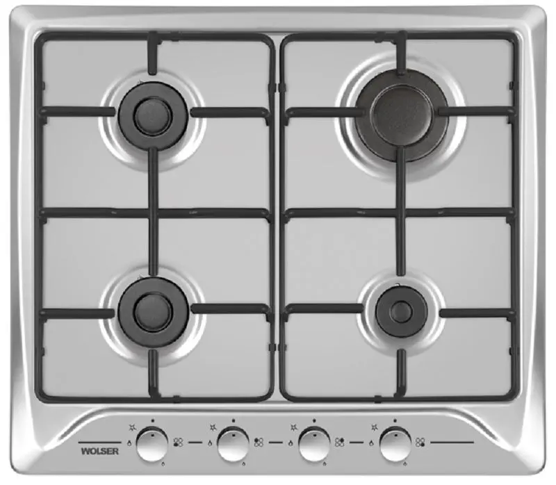 Plita incorporabila pe gaz Wolser WL- F 6400 EN (Inox)