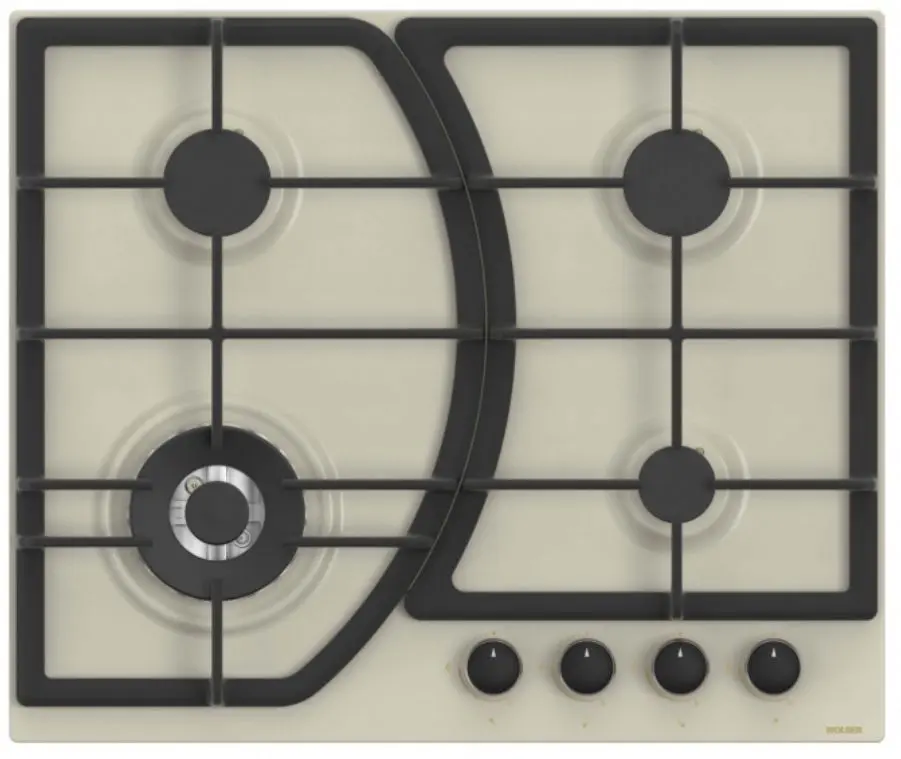 Plita incorporabila pe gaz Wolser WL-F 6400 EN Turbo FFD (Ivory)