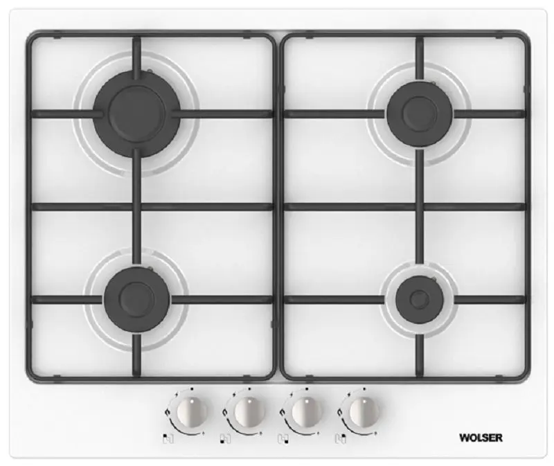 Встраиваемая газовая варочная панель Wolser WL- F 6400 EN (White)