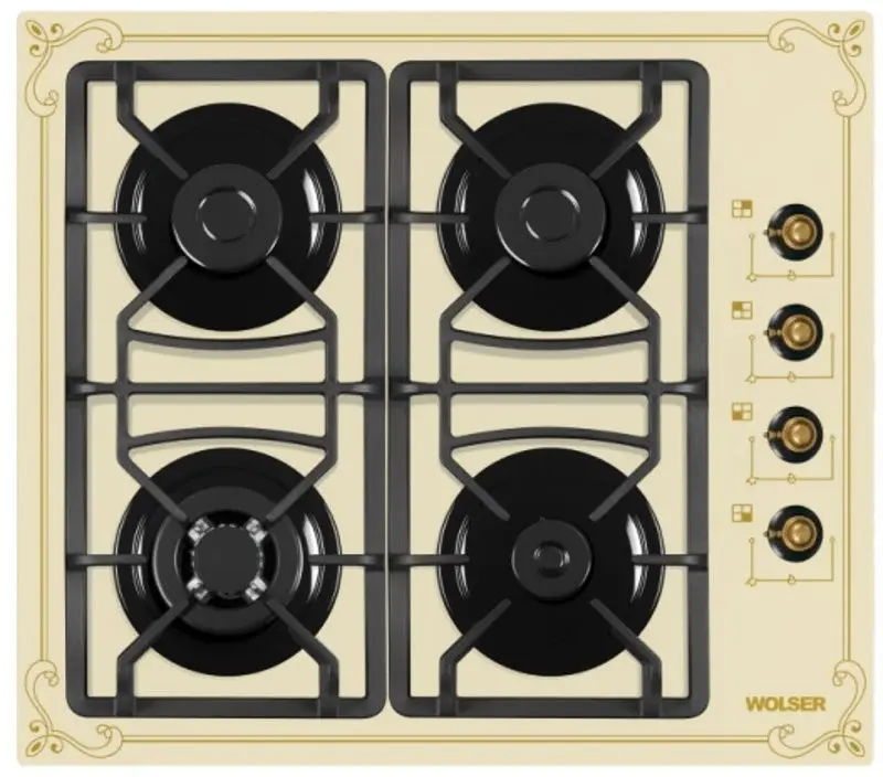 Aragaz incorporabil Wolser WL-F 6401 GT IC (Ivory Rustic)