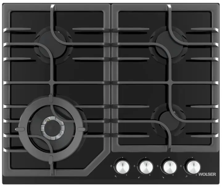 Plita incorporabila pe gaz Wolser WL-F 6402 GT IC (Black)