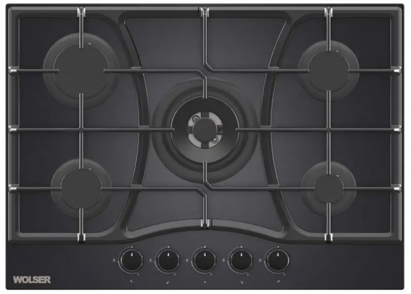 Plita de gaz incorporabila Wolser WL-F 6402 GT IC 70 (Black)