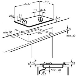 Встраиваемая газовая варочная панель Zanussi ZGH65414XS (Inox) Thumb