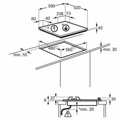 Plita de gaz incorporabila Zanussi ZGO68410BA (Black) Thumb