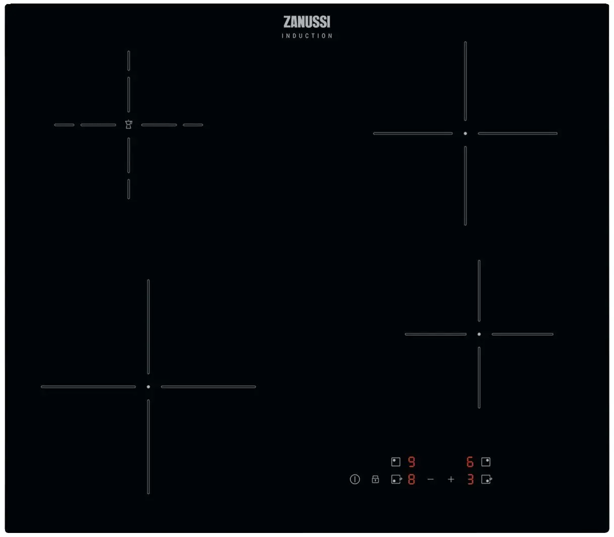 Встраиваемая индукционная варочная панель Zanussi ZITN641K (Black)