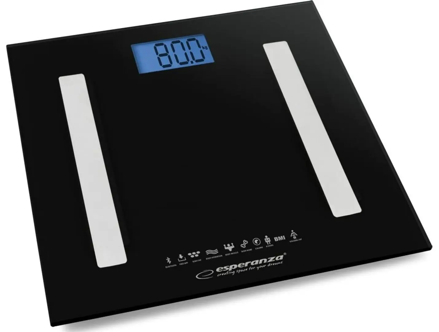 Весы напольные 8в1 Esperanza EBS016K (Black)