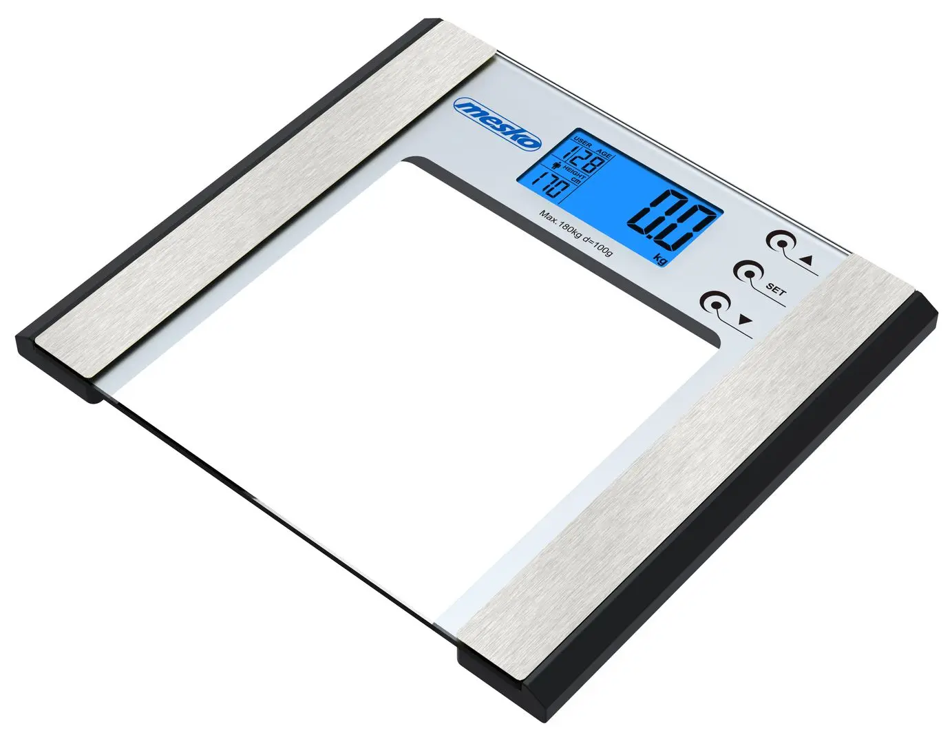 Cantar de podea Mesko MS 8146 (Inox/Black)